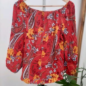 unique spectrum floral top