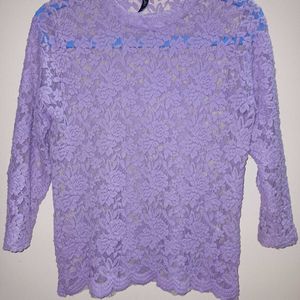 Lavender Lace Top