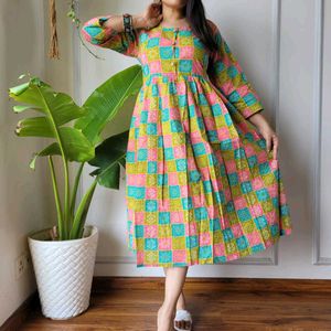 Bagru Handblock Printed One Piece Dresses👗