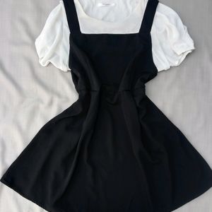 New Trendy Korean Short Midi Dress