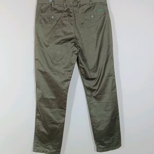 Olive Green Plain Semi Formal Pant (Men)