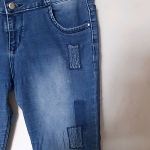 Mid Rise Slim Fit  Two Button Jeans Waist Size 32