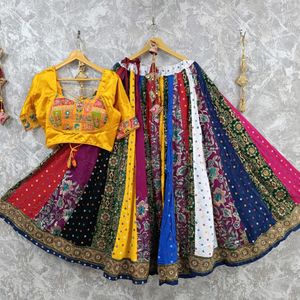 Pure Gajji Silk Navratri Lehanga