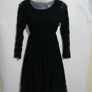 VERY PRETTY BLACK NET FROCK