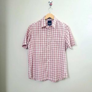 Indian Terrain Men Checkered Half Sleeve Shirt