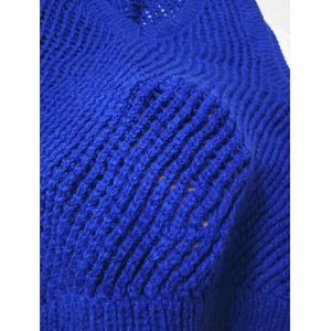 Royal Blue 💙 Crochet 🧶 Handmade pullover sweater