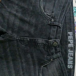 Black Ragged Pepe Jeans