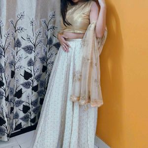 Golden Colour Lehenga Choli