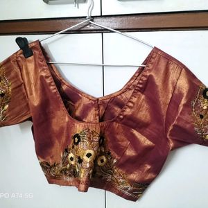 Embroidered Silk Blouse