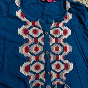 Blue Short Kurti