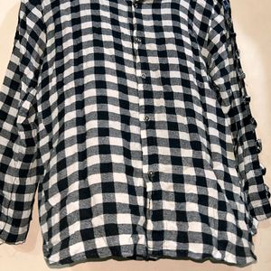 Checks Formal Shirt With Cute Pattern