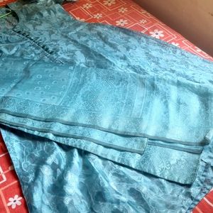 A Line kurta With Matching DUPATTA