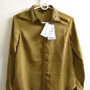 Women Mustard Shirt XS Size