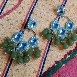 Mehandi Color Earrings