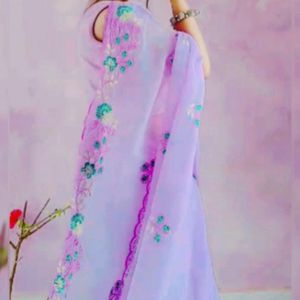 Purple Saree