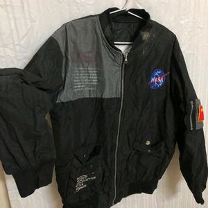 NASA Bomber Flight Pilot Black Jacket