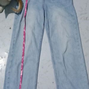 Blue High Waisted Denim Jeans