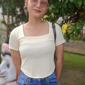 Yellow Crop Top