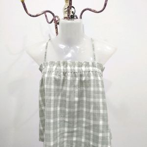 Checkered Sleevless Top