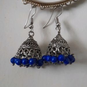 Blue Jhumkas