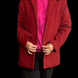 Red  Winter Coat For Women