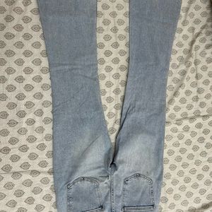 FB sister imported light wash bootcut jeans