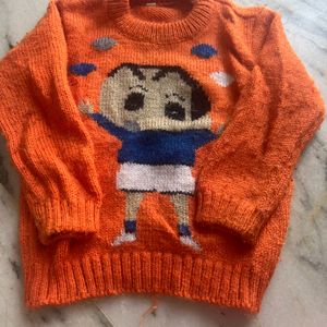 Orange Knitted Sweater