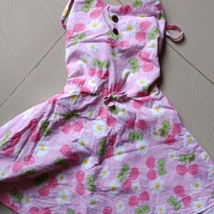 Short Knee Length Pure Cotton Frock