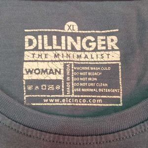 DILLINGER Women's sea Green Oversized Tshirt