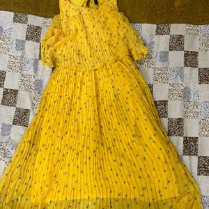 Beautiful Yellow Girls Dress