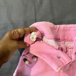 Cute pink Jeans Shorts For Girl