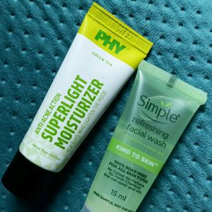 PHY Moisturizer And Simple Facial Wash