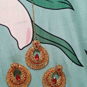 Earrings With Mangtika