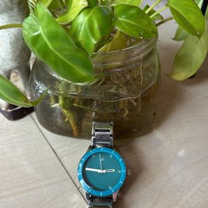 Fastrack Analog Blue Dial S.Steel Strap