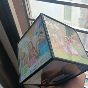 Hexagonal Rotating Photo Frame