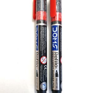 2 DOMS Permanent Marker Pens