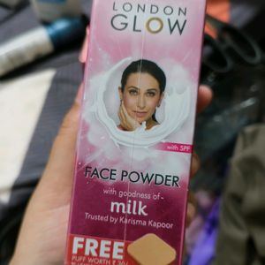 London Glow Face Powder With Free Puff Worth 30/-