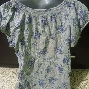 Coquette Floral Cotton Top