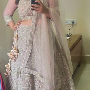 Pastel pink Designer Lehnga