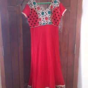 Price Drop🎉🎉🎉Red Anarkali Kurta Set