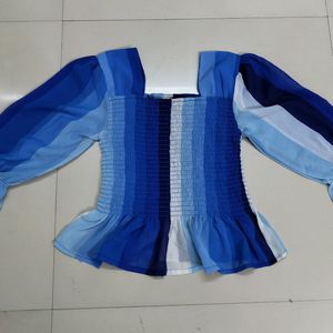 Blue Shaded Top For Women (Fresh)