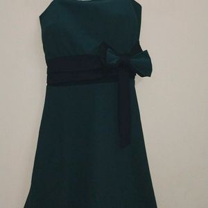 Sleeveless Dark Green Dress