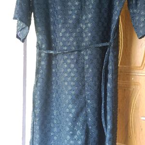 Navy Blue Shimmer Dress