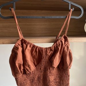 Brown Crop Top