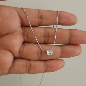 Simple Stone Pendant Chain