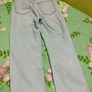 H&M Ribbed Straight Leg Jeans