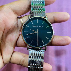 Women Silver Joker & Witch Watch