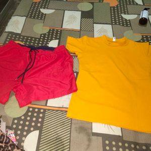 Set Of Cor Ord Top + Shorts