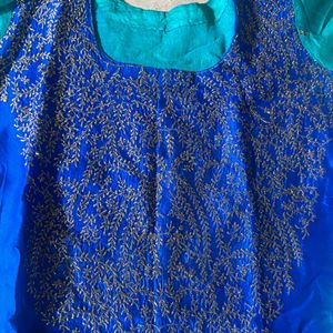 Blue - Green Salwaar Kurta Set