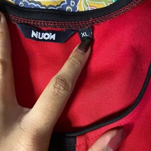 Red And Black Nuon Dress